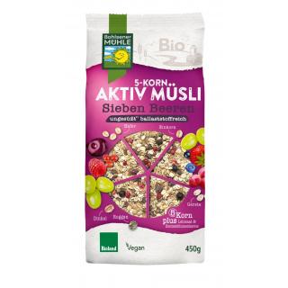 Müsli Aktiv Sieben Beeren 5 Korn