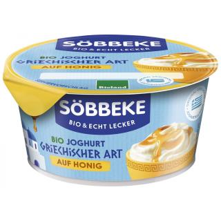 Joghurt griechischer Art auf Honig