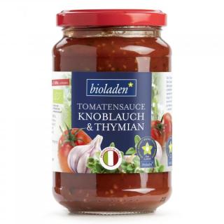 b* Tomatensauce Knoblauch Thymian