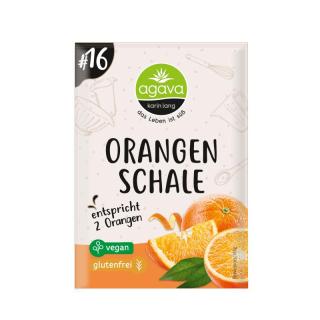 Geriebene Orangenschale