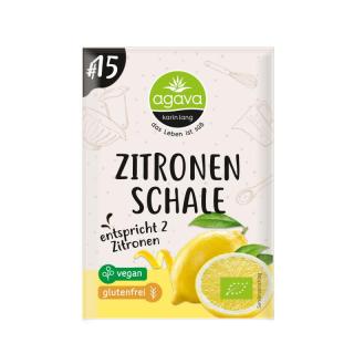 Geriebene Zitronenschale