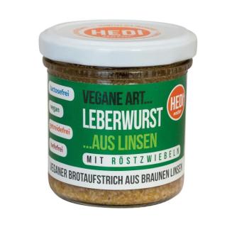 Vegane Art Leberwur. mit Röstzwiebeln