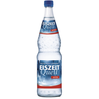 Eiszeit Quell spritzig Glasflasche