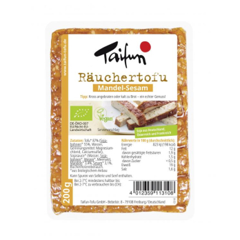 Tofu geräuchert Mandel Sesam