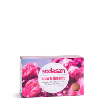 Stückseife Rose+Geranie