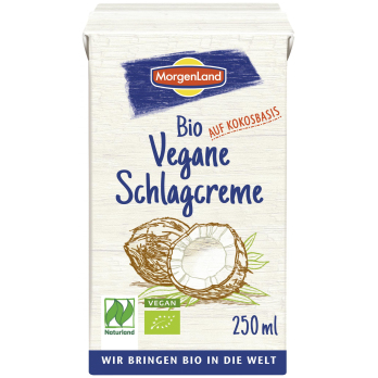 Schlagcreme aus Kokos im Tetra