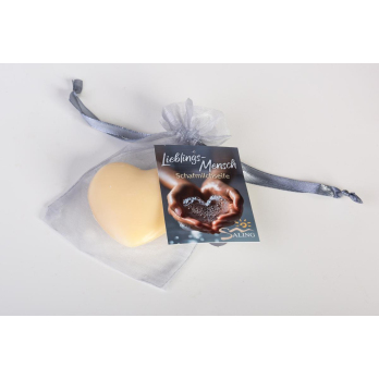 Schafmilchseife Herz Lieblingsmensch Organza