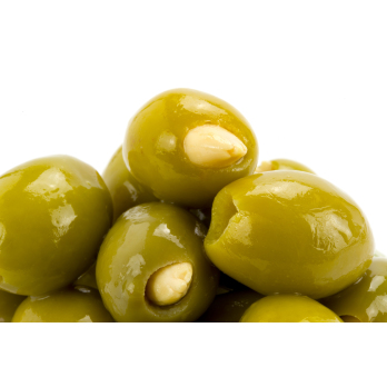 Oliven, grün mit Mandelfüllung