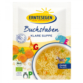 Suppe Buchstaben