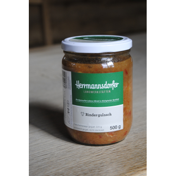 Rindergulasch im Glas