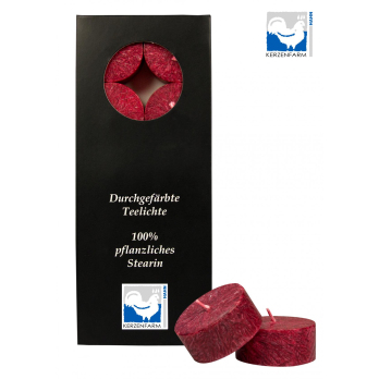 Teelichter dunkelrot