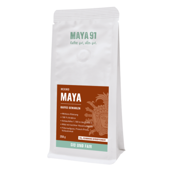 Kaffee Maya ent- coffeiniert, gemahlen